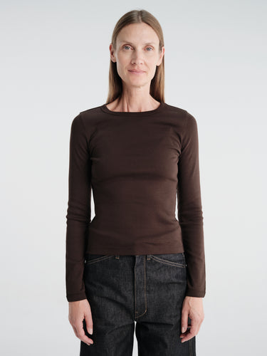 FLORE FLORE - Max Tee in Dark Brown
