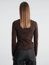 FLORE FLORE - Max Tee in Dark Brown