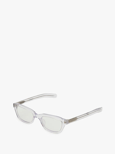 Flatlist - Clint Glasses in Clear Crystal and Clear Lens with Blue Light