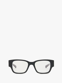 Flatlist - Alec in Solid Black / Clear Lens Blue Light