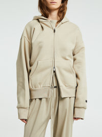 Fear of God - Classic Fit Fleece Zip-Up Hoodie in Timber