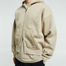 Fear of God - Classic Fit Fleece Zip-Up Hoodie in Timber