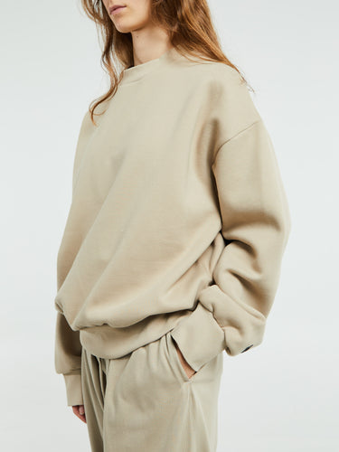 Fear of God - Classic Fit Fleece Crewneck in Timber