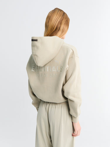 Fear of God - Women's Classic Fit Zip-Up Hoodie in Abbey Stone