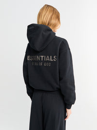 Fear of God - Women's Classic Fit Hoodie in Jet Black