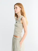 Fear of God - Women's Rib Tank Top in Abbey Stone