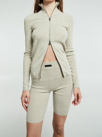 Fear of God - Soft Rib 2-Way Zip Up Jacket in Timber