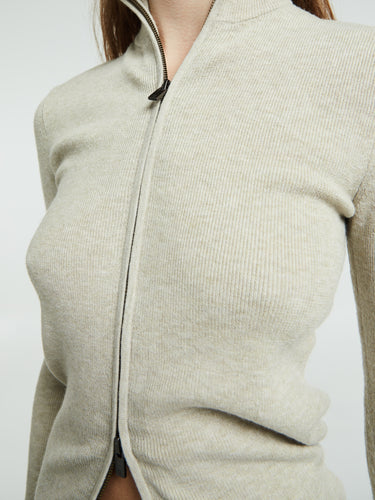 Fear of God - Soft Rib 2-Way Zip Up Jacket in Timber