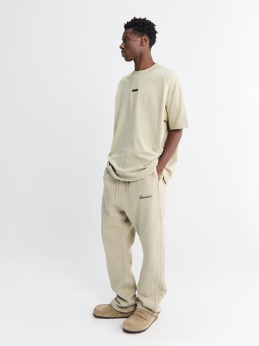 Fear of God - Relaxed Fleece Sweatpants with Piping in Abbey Stone