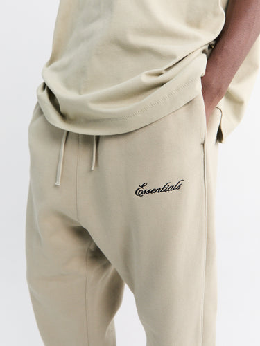 Fear of God - Relaxed Fleece Sweatpants with Piping in Abbey Stone