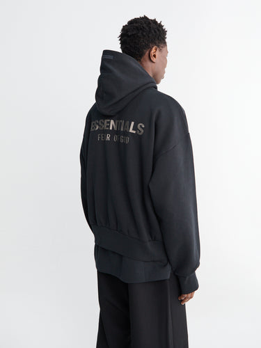 Fear of God - Classic Fit Fleece Hoodie in Jet Black