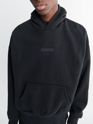 Fear of God - Classic Fit Fleece Hoodie in Jet Black