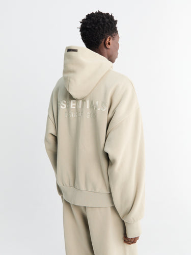 Fear of God - Classic Fit Fleece Zip-Up Hoodie in Abbey Stone