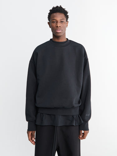 Fear of God - Classsic Fit Fleece Crewneck in Jet Black