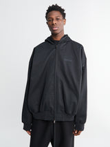 Fear of God - Poly Cotton Twill Hoodie in Jet Black