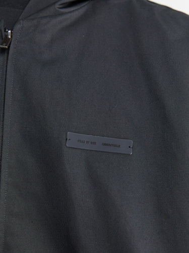 Fear of God - Poly Cotton Twill Hoodie in Jet Black