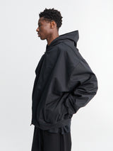 Fear of God - Poly Cotton Twill Hoodie in Jet Black