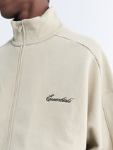 Fear of God - Modern Fit Fleece Track Jacket in Abbey Stone