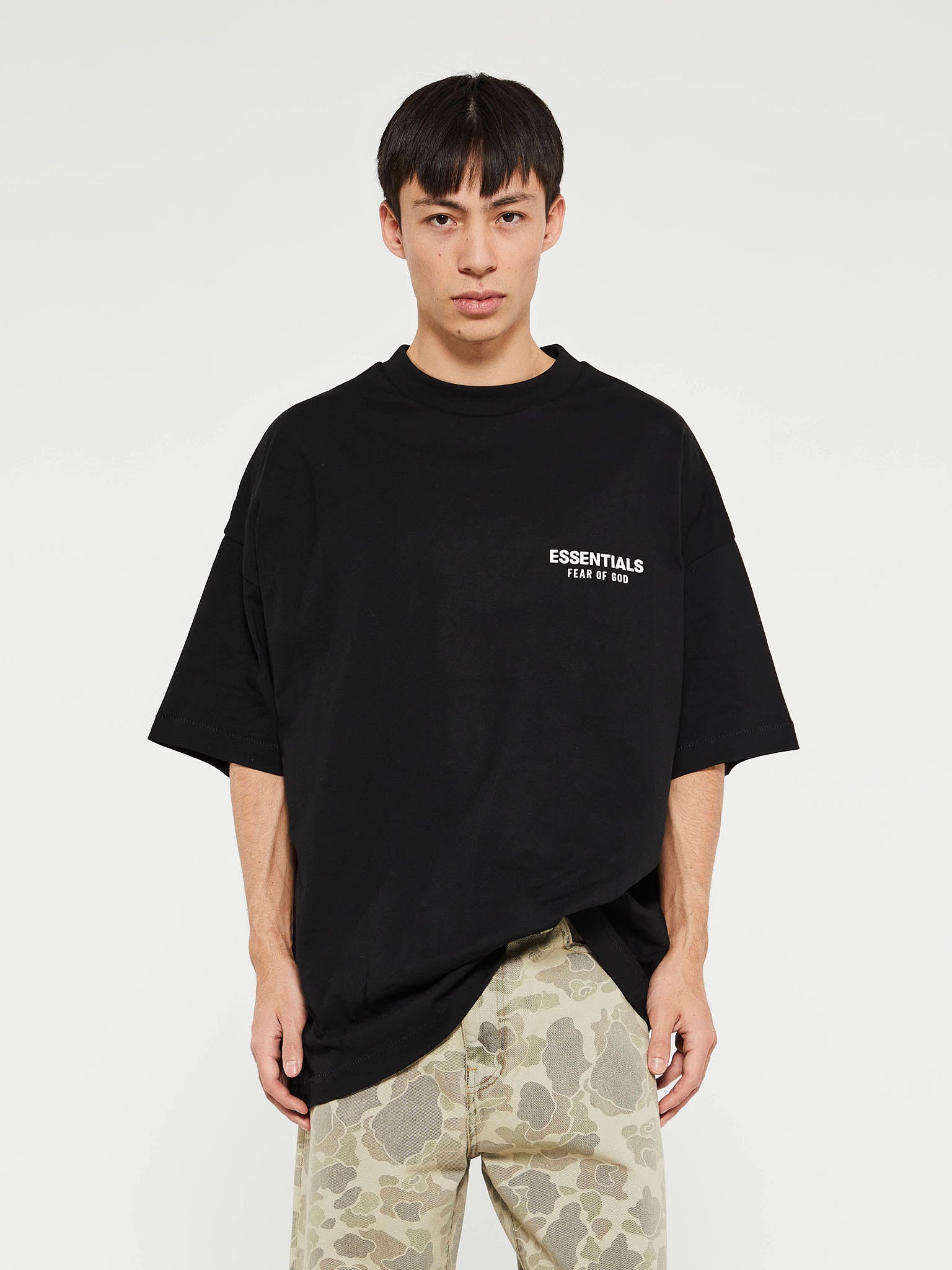 Fear of God - Jersey Crewneck T-Shirt in Black