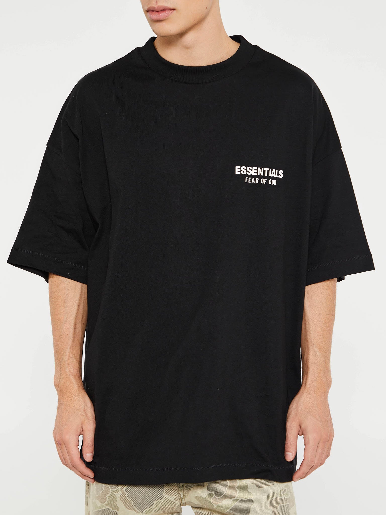 Fear of God - Jersey Crewneck T-Shirt in Black