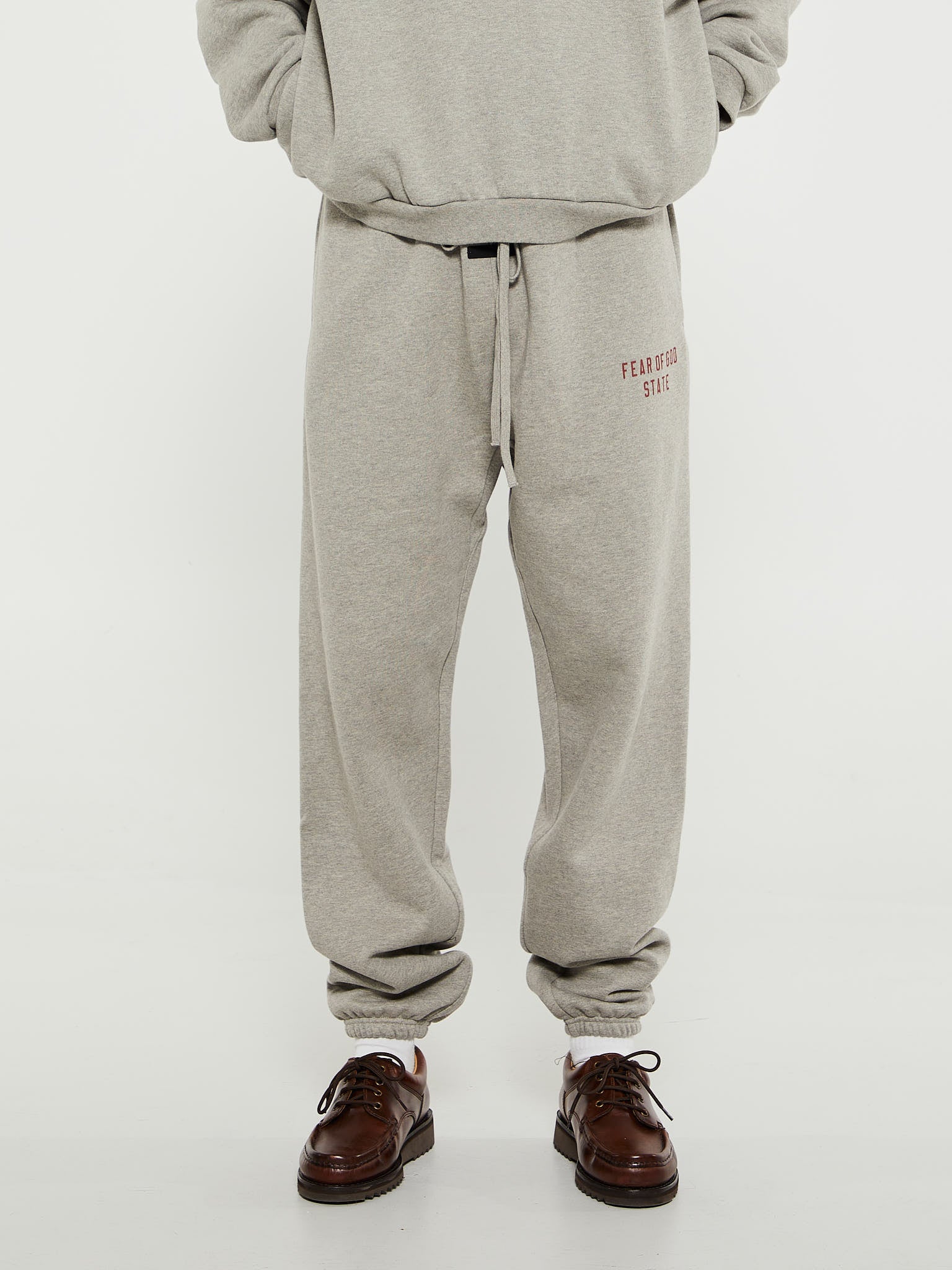 Fear of God - Fleece Essential Sweatpants in Dark Heather