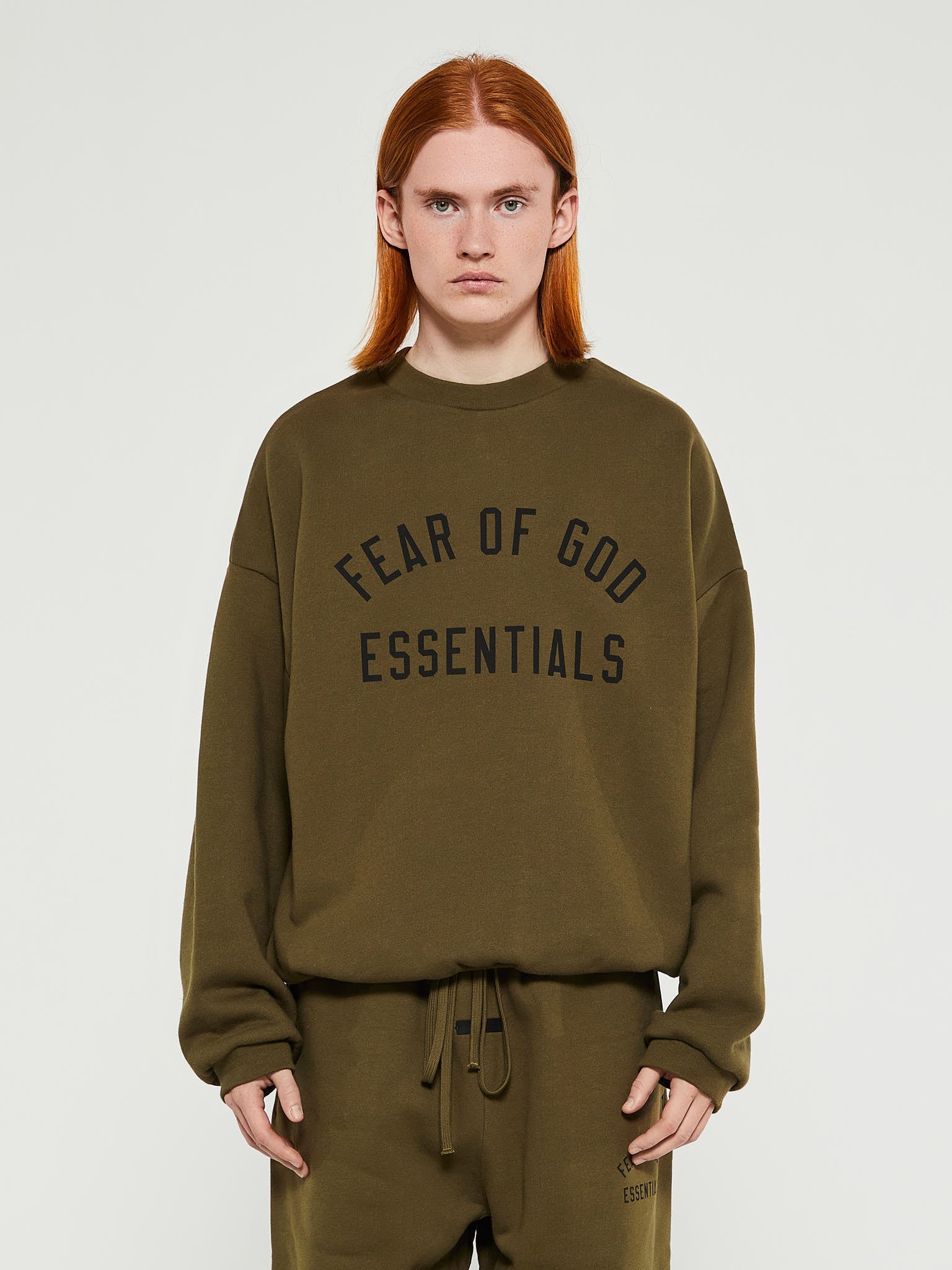 Fear of God - Fleece Crewneck in Olive