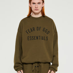 Fear of God - Fleece Crewneck in Olive