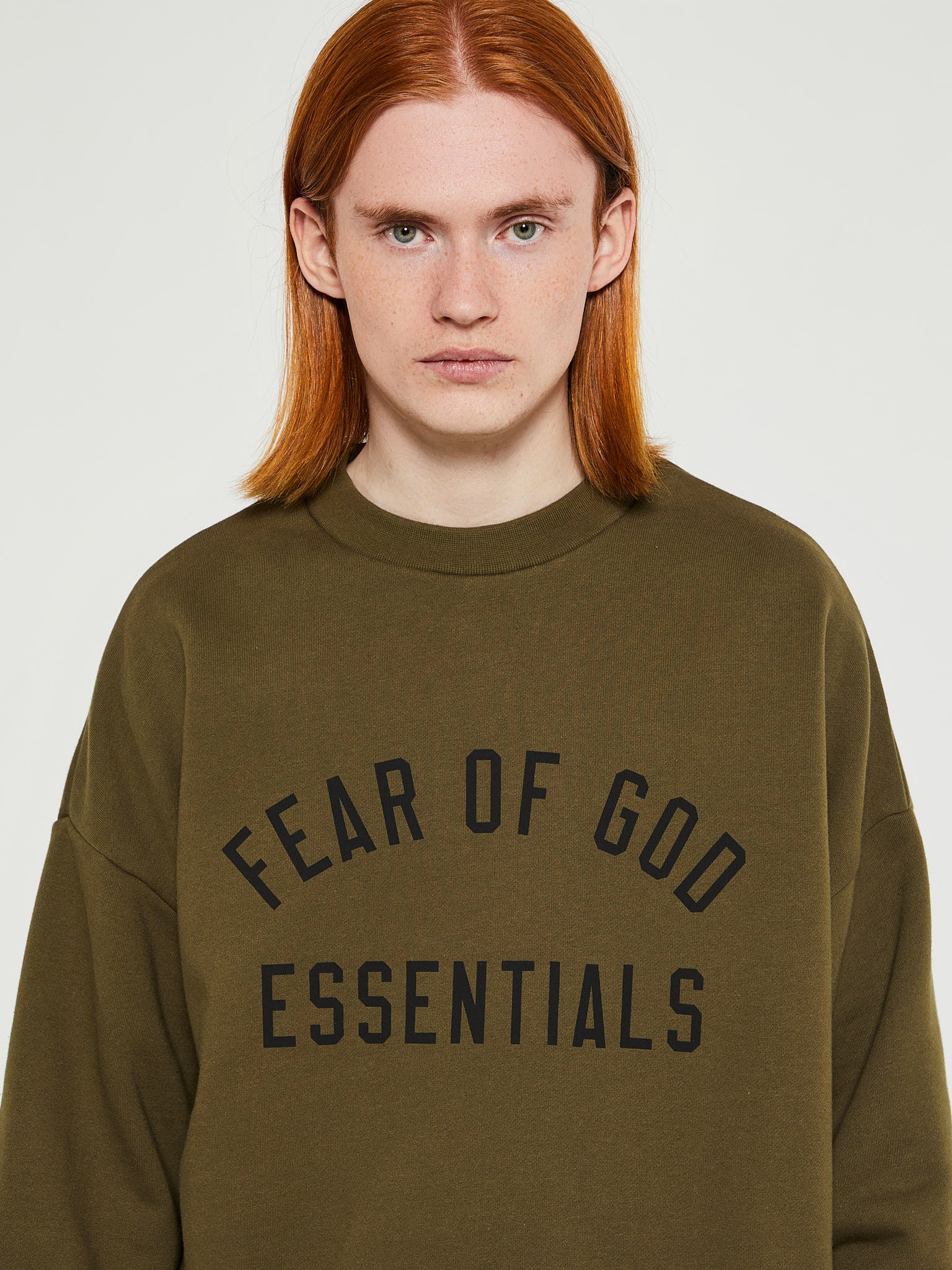 Fear of God - Fleece Crewneck in Olive