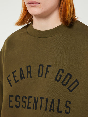Fear of God - Fleece Crewneck in Olive