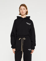 Fear of God - Fleece Cropped Hoodie in Black