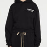 Fear of God - Fleece Cropped Hoodie in Black