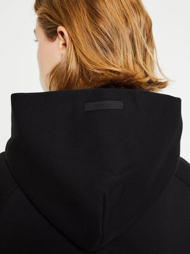 Fear of God - Fleece Cropped Hoodie in Black