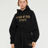 Fear of God - Fleece Cropped Hoodie in Black