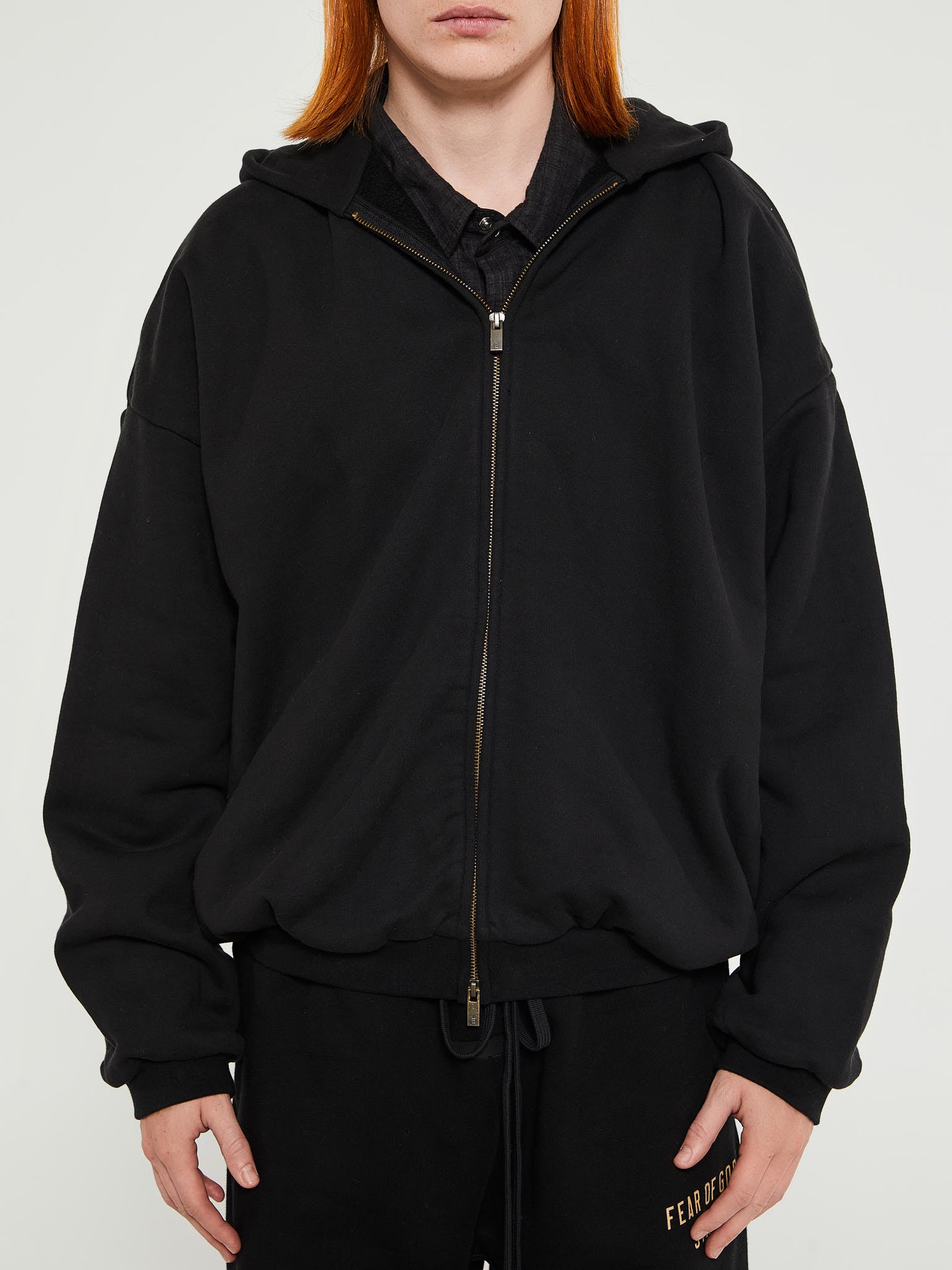 Fear of God - Heavy Fleece Fullzip Hoodie in Black