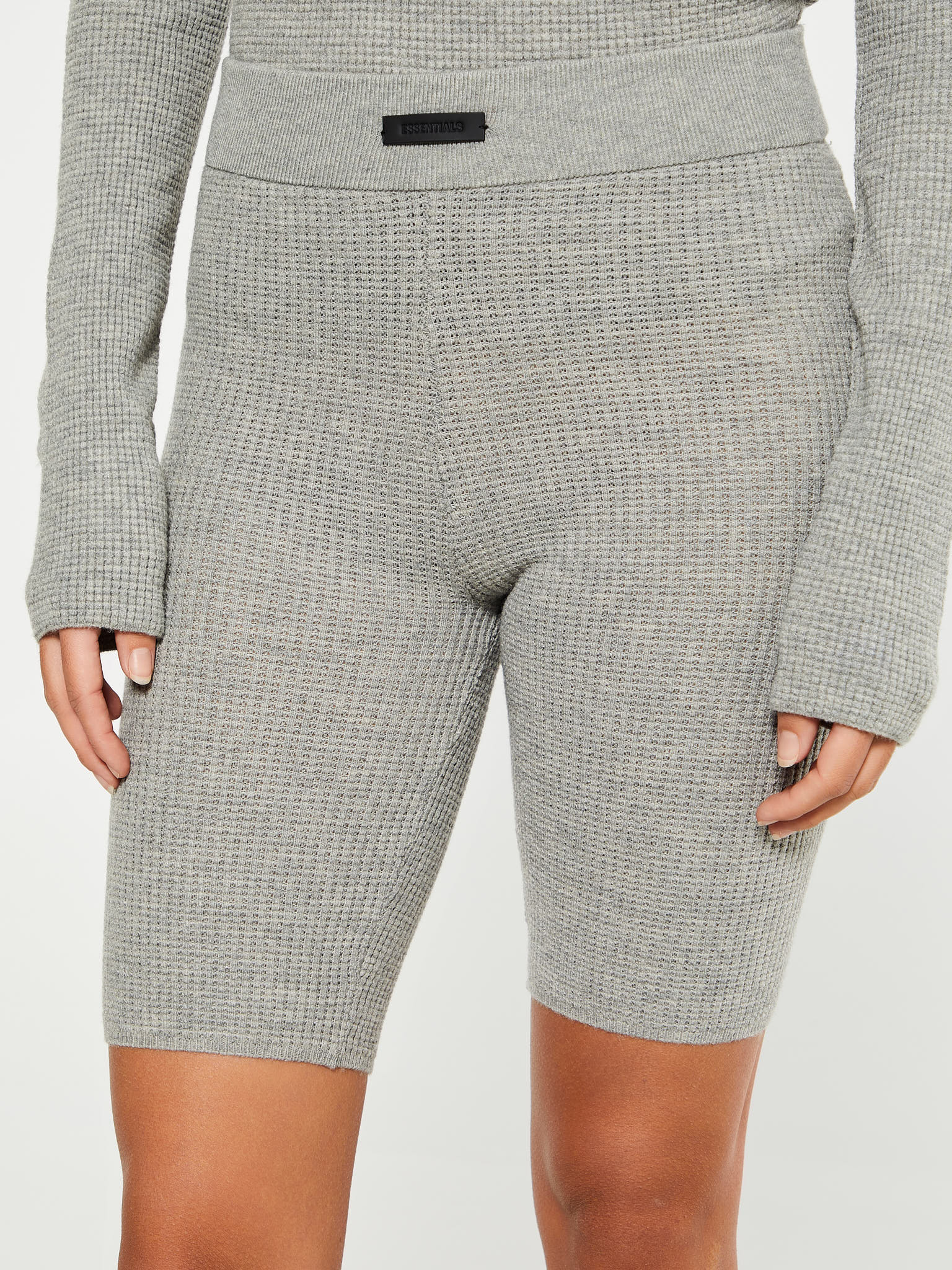 Fear of God - Waffle Biker Shorts in Dark Heather