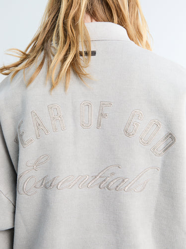 Fear of God - Classic Polo Sweatshirt in Smoke Grey