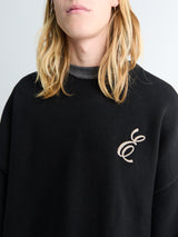 Fear of God - Waffle Crewneck Sweater in Vintage Black