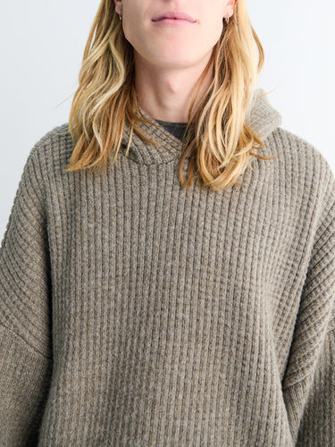 Fear of God - Heavy Waffle 90's Hoodie in Homestead Heather