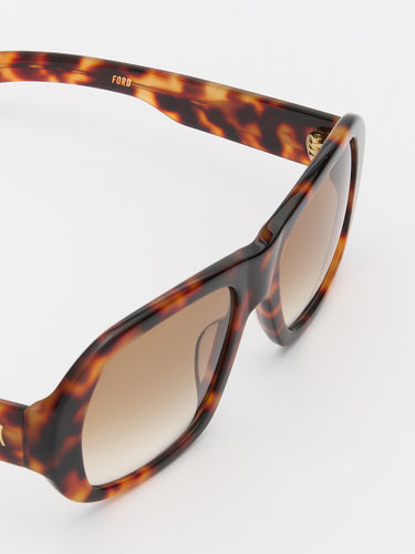 Flatlist - Ford Sunglasses in Havana and Light Brown Gradient Lens