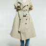 The Frankie Shop - Mavis Oversized Trench in Beige