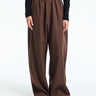 The Frankie Shop - Baxter Track Pants in Dark Brown