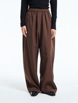 The Frankie Shop - Baxter Track Pants in Dark Brown