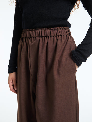 The Frankie Shop - Baxter Track Pants in Dark Brown