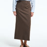 The Frankie Shop - Alrose Mid Skirt in Mocha