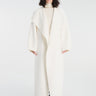 The Frankie Shop - Leroy Funnel Neck Wool Coat in White