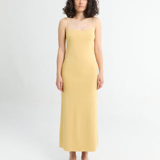 The Frankie Shop - Keira Knit Midi Dress in Yellow