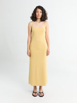 The Frankie Shop - Keira Knit Midi Dress - Yellow in