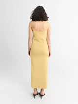 The Frankie Shop - Keira Knit Midi Dress - Yellow in