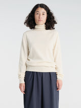 The Frankie Shop - Eve Thin Turtleneck Sweater in Pale Yellow