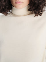 The Frankie Shop - Eve Thin Turtleneck Sweater in Pale Yellow